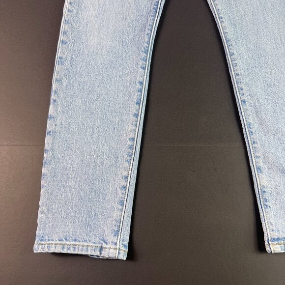 Levi's Jeans Women's 27x27* Big E 501 Skinny Light Blue Faded Denim Tag 26x28 - Picture 4 of 16